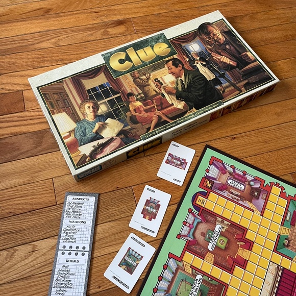Vintage 90s Clue Parker Brothers Board Game - Picture 3 of 8